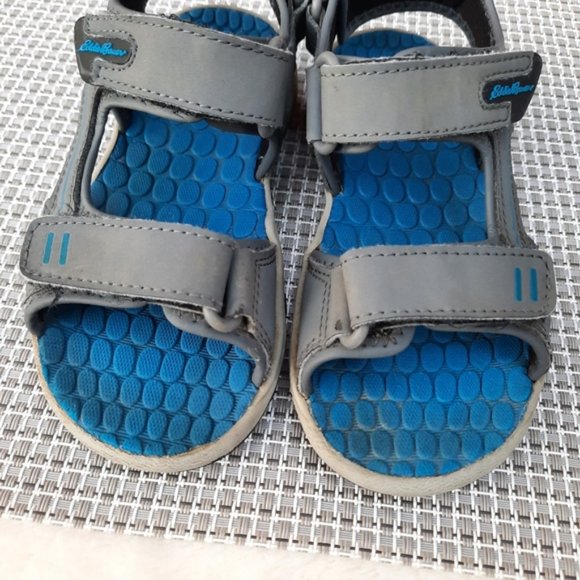 Eddie Bauer Water Sport Sandals Blue Toddler Travel Hiking Washable Lightweight - Picture 2 of 12